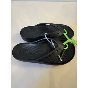 Crocs Baya Platform Flip Flop Sandals - Iconic Comfort Women's Size 4 Black